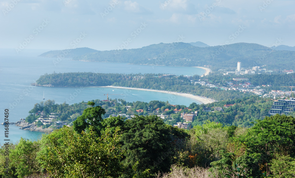 View of the Andaman Sea, Phuket , South of Thailand.