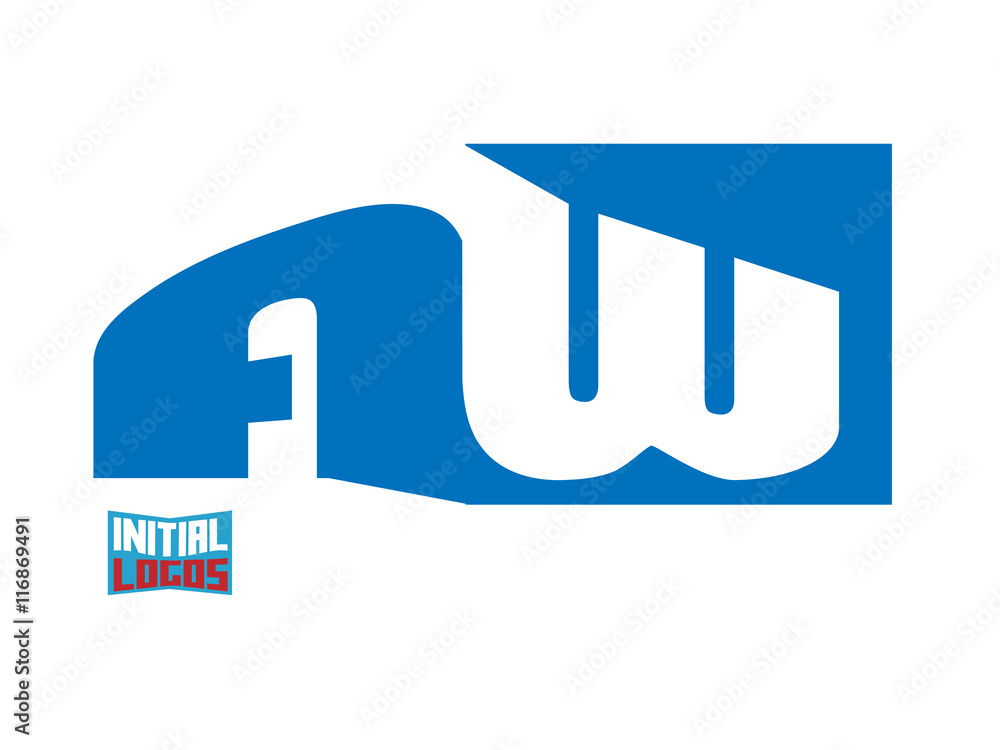 AW Initial Logo for your startup venture AW Initial Logo for your startup venture