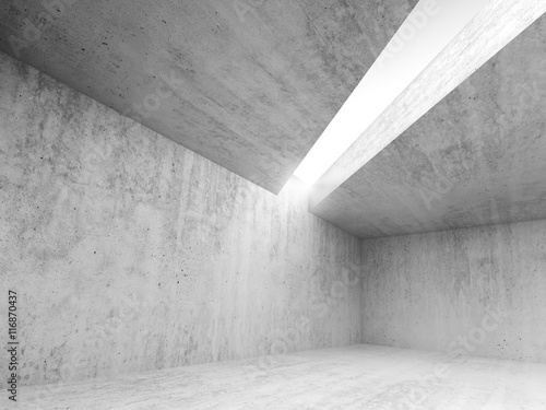 Abstract architecture empty interior 3d