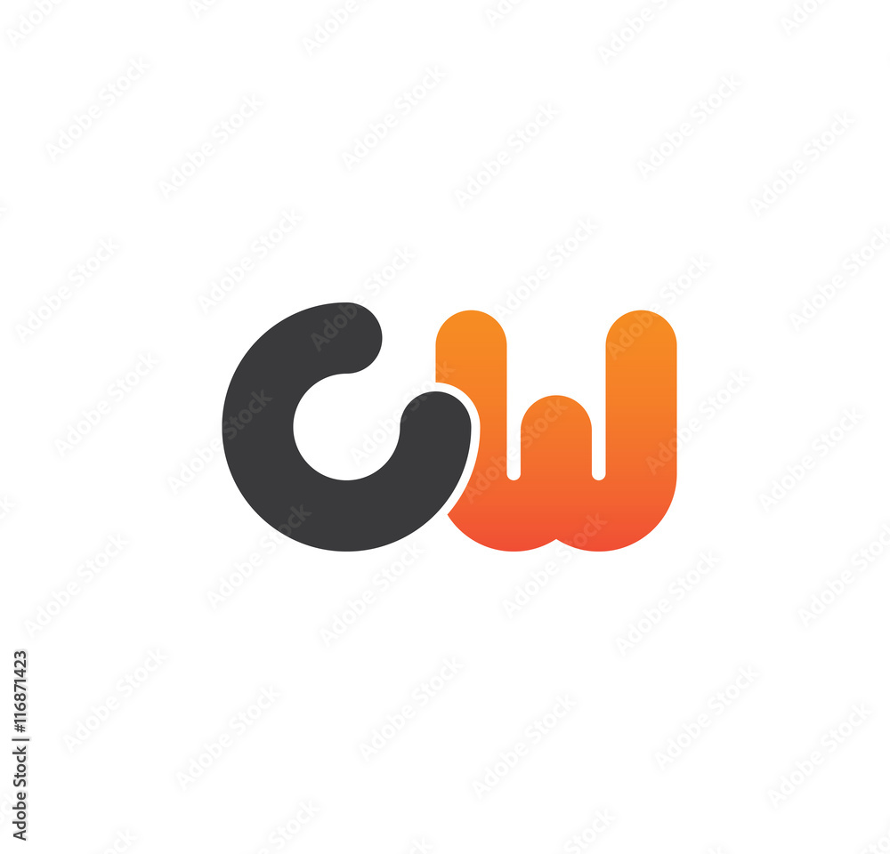cw logo initial grey and orange cw logo initial grey and orange