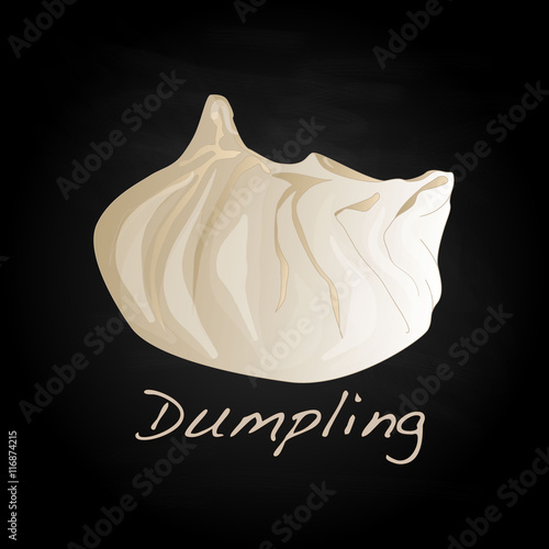 Dumpling vector illustration.