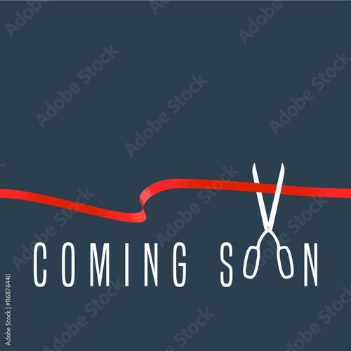 Grand opening vector illustration, background