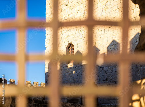 Window of Castle of Tiedra, Route of the castles, Valladolid, Castilla y Leon, Spain photo