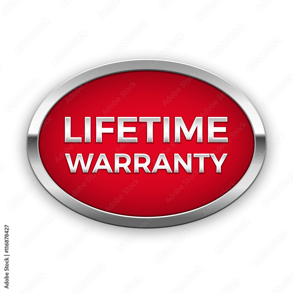 Lifetime warranty badge, vector Lifetime warranty badge, vector