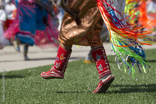 Close up of traditional footwear.