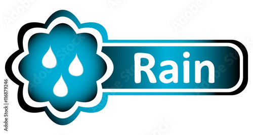 Double icon blue rain drops