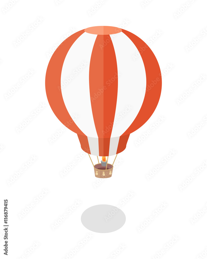 Naklejka premium Balloon Vector Illustration in Flat Design. 