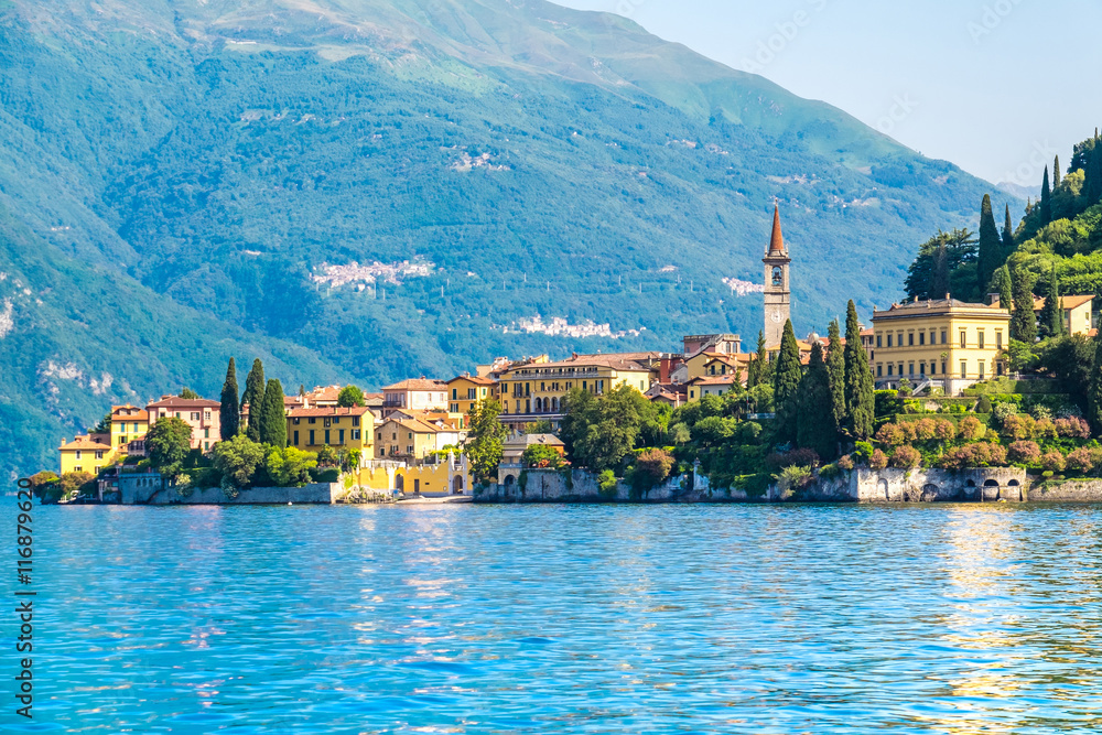 Varenna the famous town in lake como, Italy