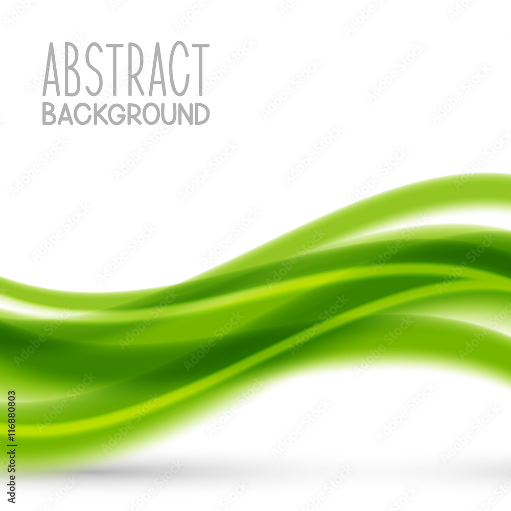 Obraz premium Abstract background with green elements