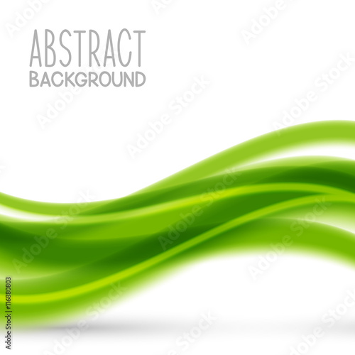 Abstract background with green elements