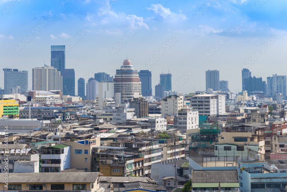 cityscape Bangkok skyline, Thailand. Bangkok  is the most populo