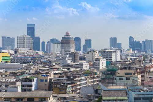 cityscape Bangkok skyline  Thailand. Bangkok  is the most populo