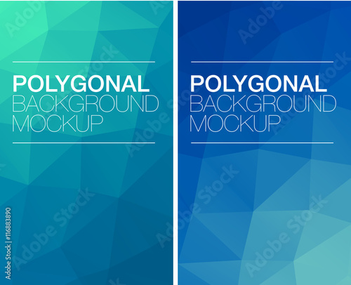 Vertical polygonal banners