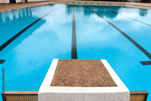Swimming pool for water sports