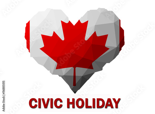 Quadro em tela civic holiday long weekend