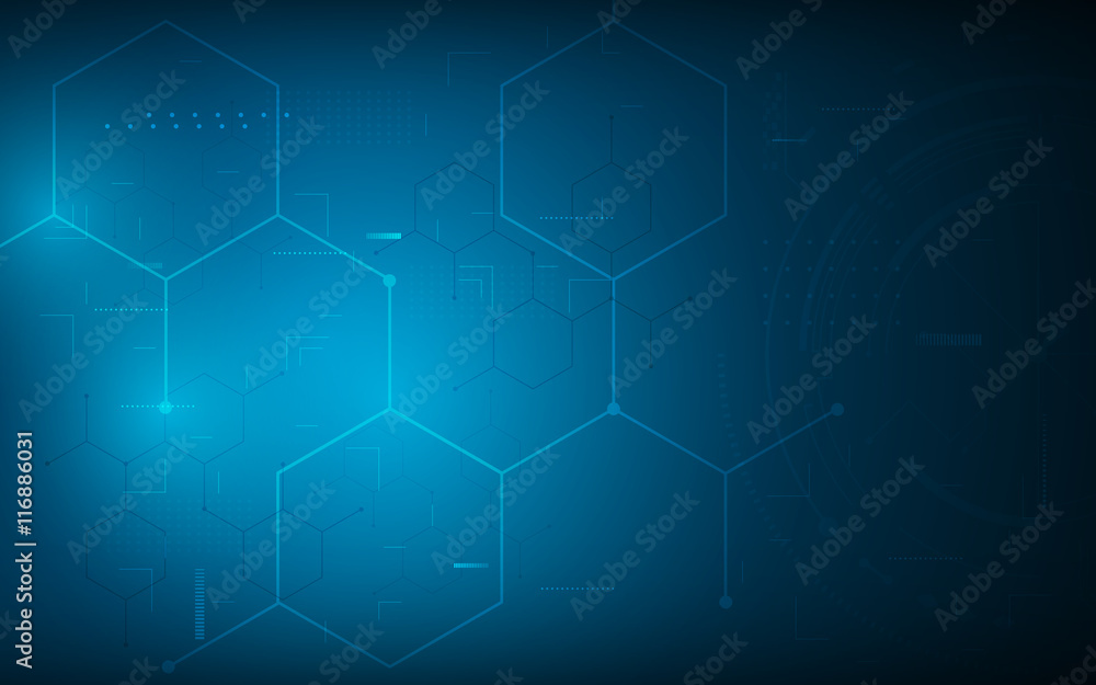 abstract hexagon molecular structure pattern technology innovation concept background abstract hexagon molecular structure pattern technology innovation concept background