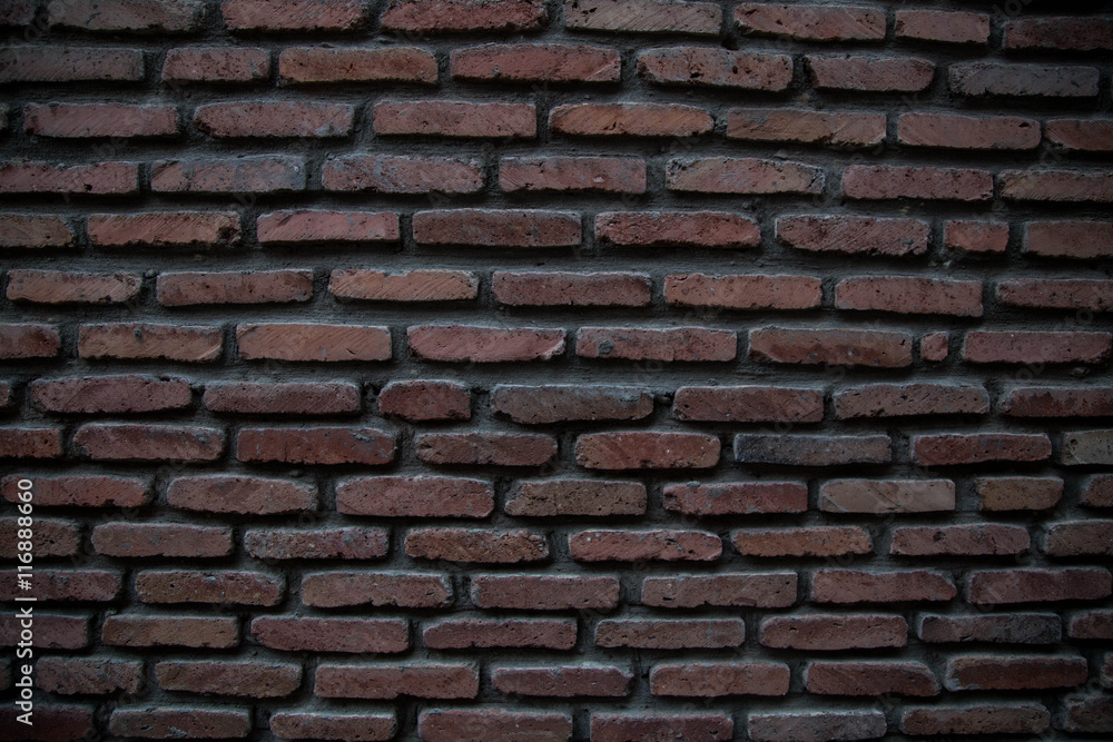 Densely layered brick wall as a texture Densely layered brick wall as a texture