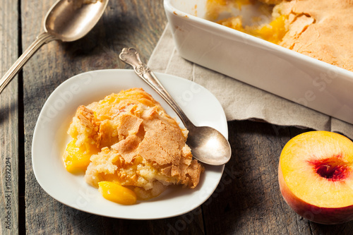 Delicious Homemade Peach Cobbler photo