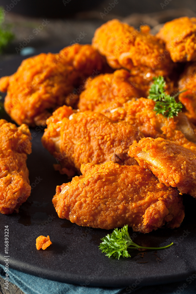 Spicy Deep Fried Breaded Chicken Wings Spicy Deep Fried Breaded Chicken Wings