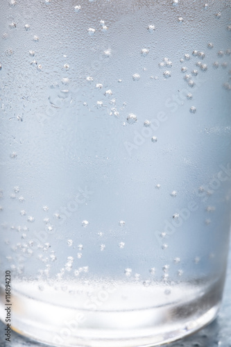Glass of water background