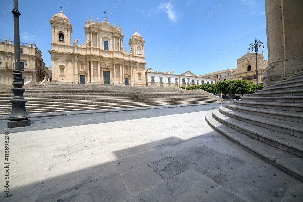Saint Nicholas cathedral, in Noto, Sicily