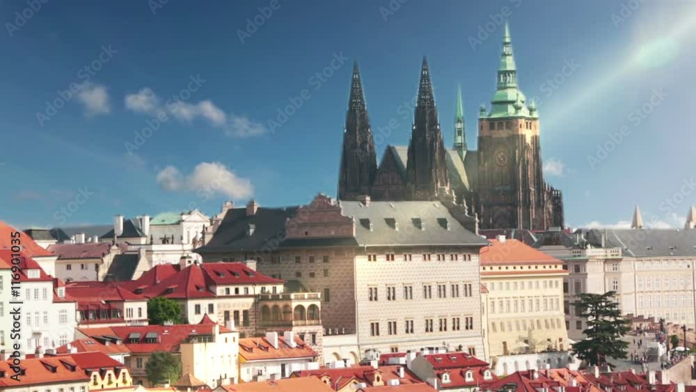 View of ancient roofs. Prague. Czech Republic View of ancient roofs. Prague. Czech Republic