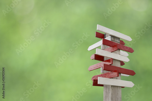 Stock Photo:Natural background with a wooden sign