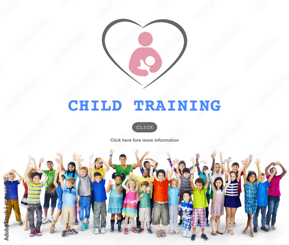 Obraz premium Child Training Comfort Affection Nursery Concept
