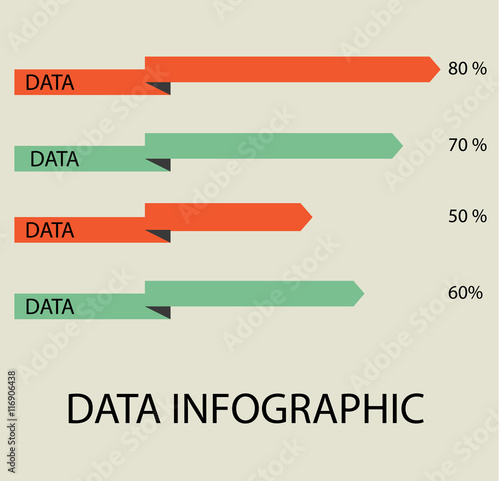  arrows infographic template photo