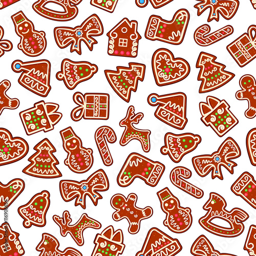 Christmas and New Year candy pattern