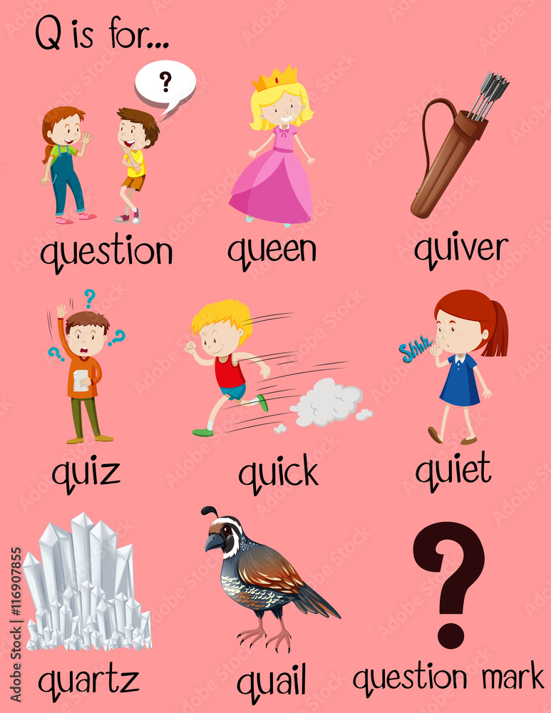 many-words-begin-with-letter-q-stock-vector-adobe-stock