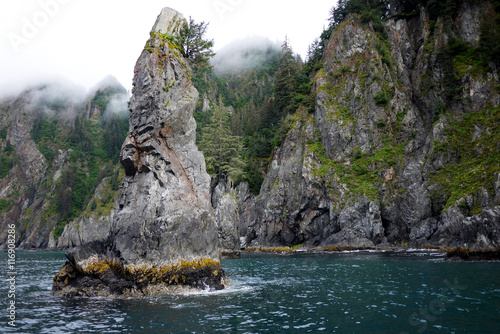 Chiswell Islands on the way to Aialik Bay, in the Kenai Fjords National Park, Alaska photo