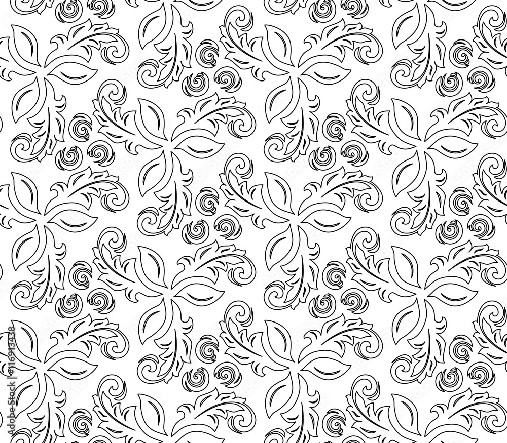 Floral Fine Seamless Vector Pattern Floral Fine Seamless Vector Pattern