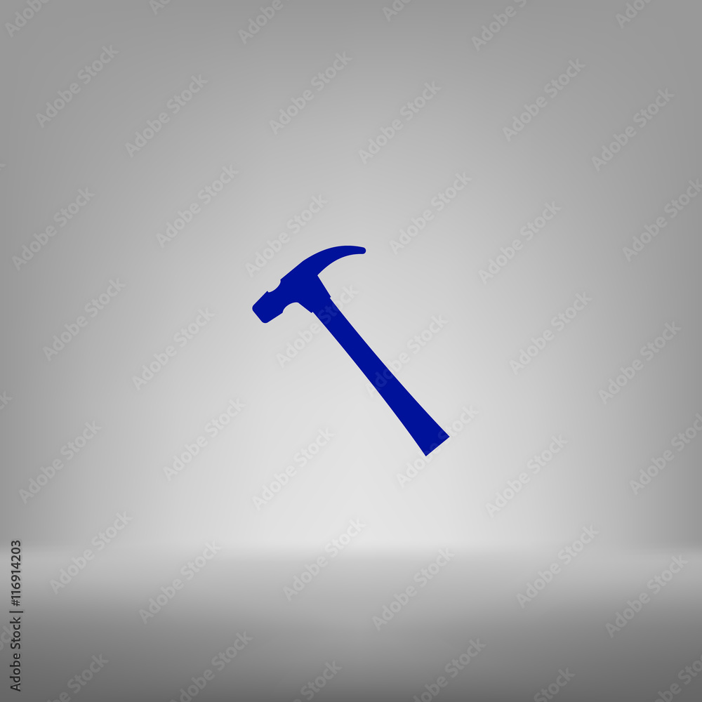Hammer flat style vector icon Hammer flat style vector icon