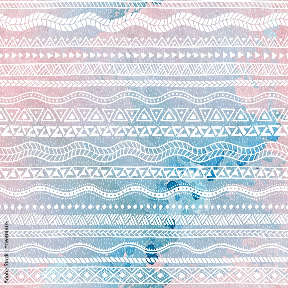 Seamless pattern. Geometric strip. Ethnic and tribal motifs. Wat Seamless pattern. Geometric strip. Ethnic and tribal motifs. Wat