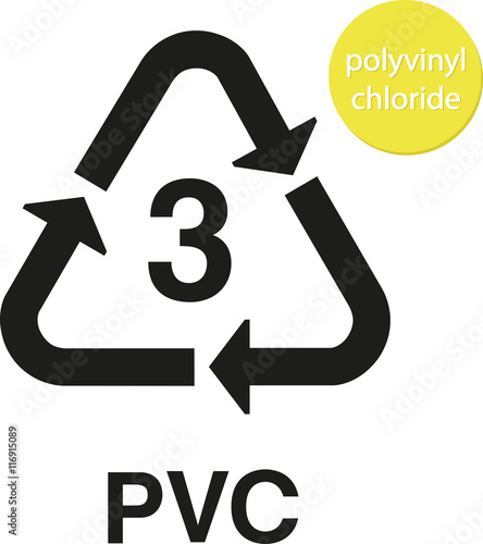 PVC polyvinyl chloride recycling code 