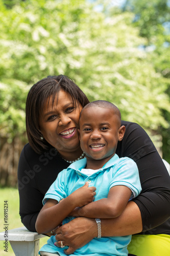 African American Grandmother And Grandson