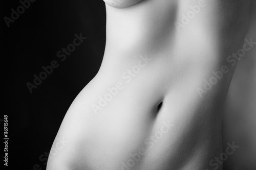 Obraz na płótnie abstract nude woman's body w salonie