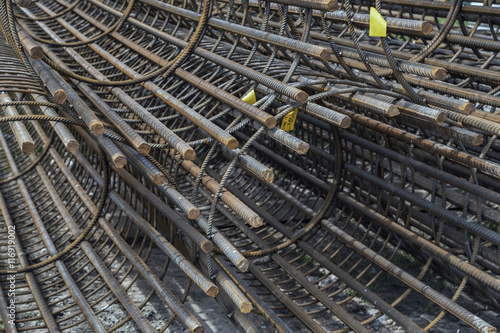 Obraz na plátně Reinforcement rebar cages 4