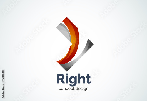 Free Download Abstract business company arrow logo template, direct concept - GFXLoad