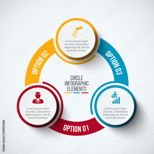 Vector infographic design template.
