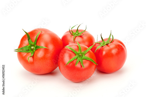 tomatoes In white background