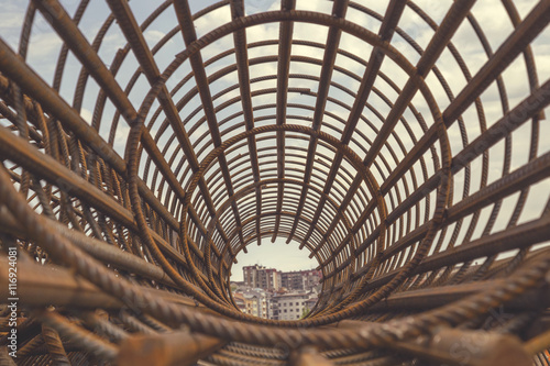Foto Rebar cage perspective 6
