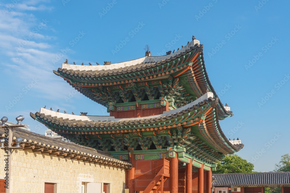 The main gate of Changgyeonggung palace, Seoul, South Korea The main gate of Changgyeonggung palace, Seoul, South Korea