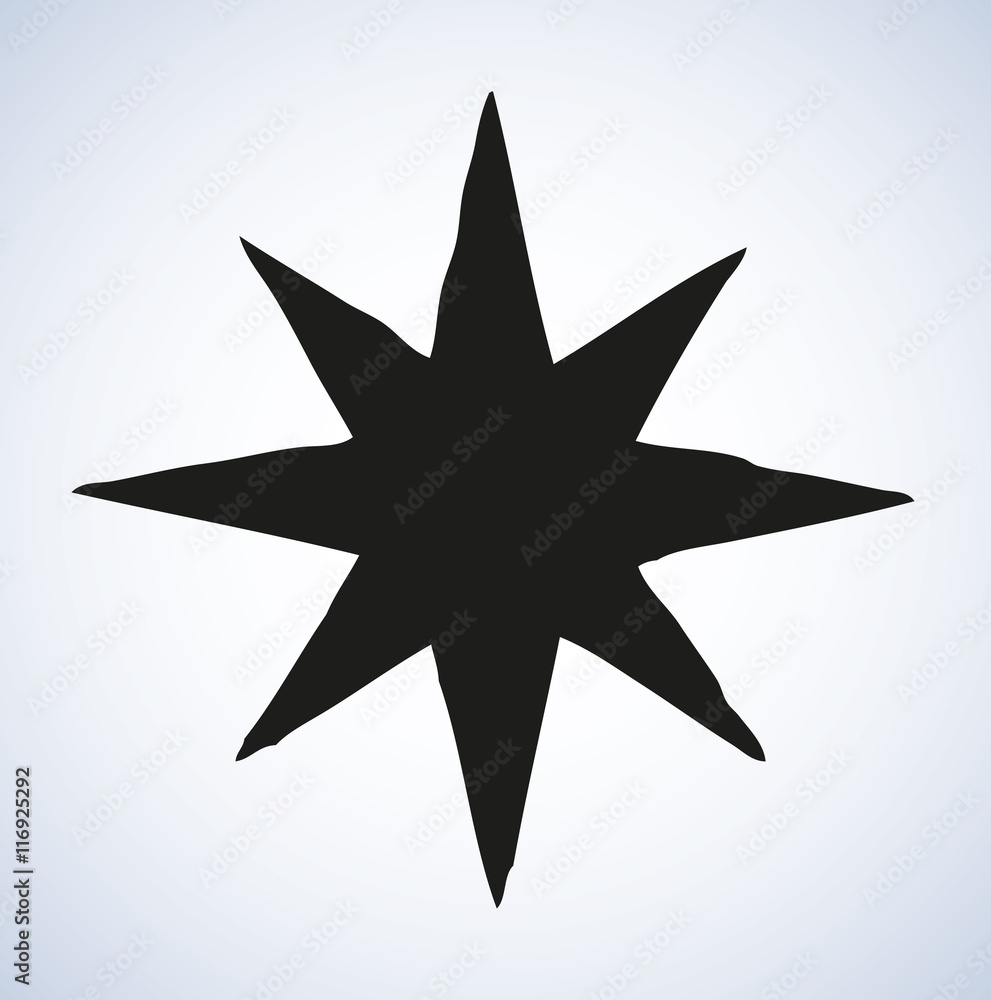 Compass Icon. Vector sketch Compass Icon. Vector sketch