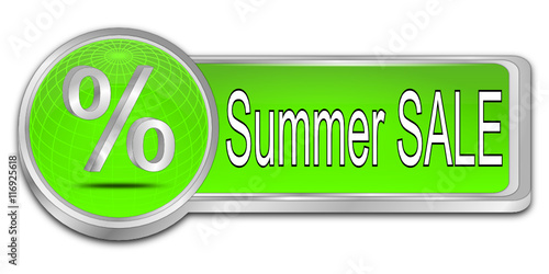 Summer Sale Button - 3D illustration
