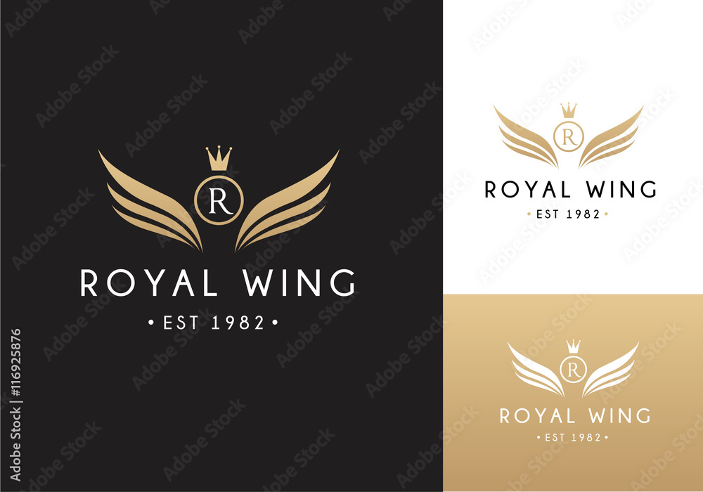 wing logo template