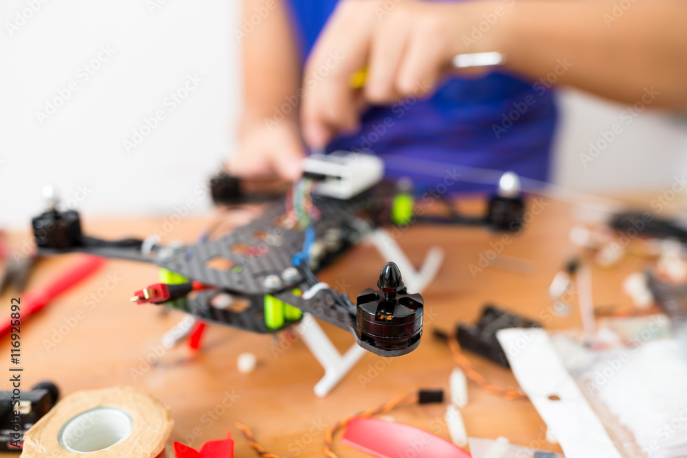 Building flying drone Building flying drone