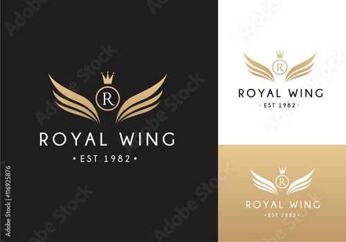 wing logo template