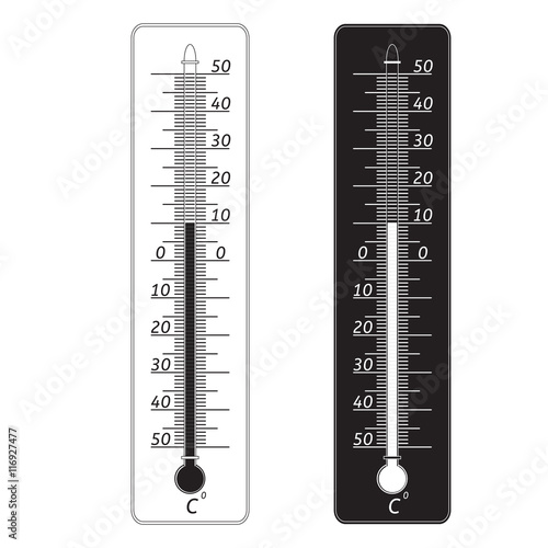 Weather thermometer icon